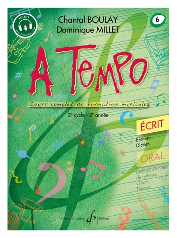 A tempo : écrit. Volume 6 Visuel